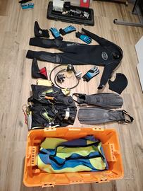 attrezzatura sub usata kit completo