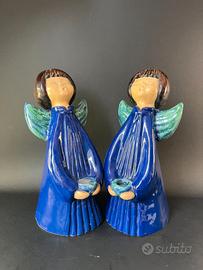 Coppia Angeli Cantori THUN Milly Vintage 25 cm