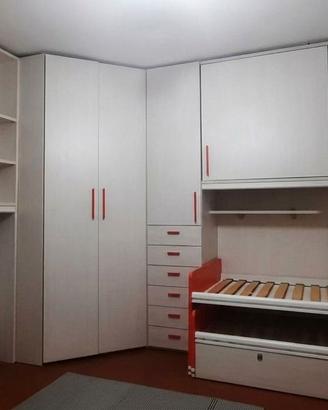 Cameretta ad angolo 2 letti