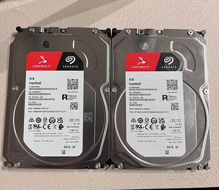 Coppia Hard Disk Seagate IronWolf 4TB Garanzia