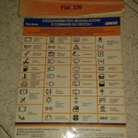 Libretto fiat 126 uso + foglio + bussola