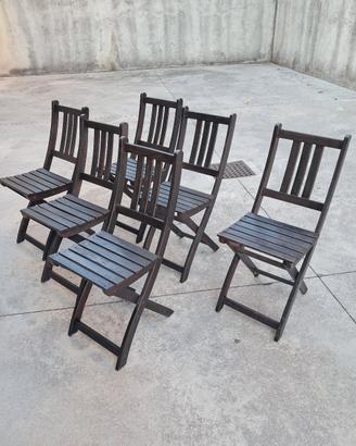 Set sedie in legno  