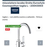 Miscelatore lavabo Grohe