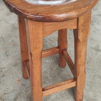 sgabello in legno masselo