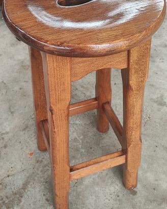 sgabello in legno masselo