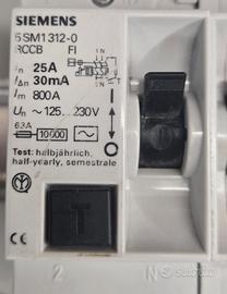 centralino Siemens Differenziale Salvavita