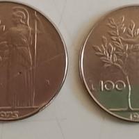 4 monete da 100 lire anno 1972-1979-1972-1975