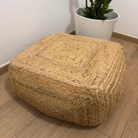 Pouf in canapa Maisons du Monde