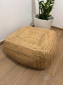 Pouf in canapa Maisons du Monde