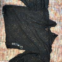 Maglia Calliope in pizzo nero
