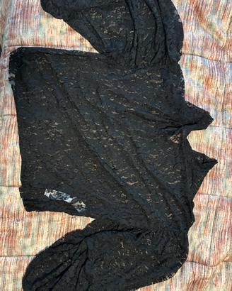 Maglia Calliope in pizzo nero