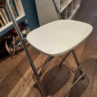 6 sgabelli bar/penisola bianchi pieghevoli