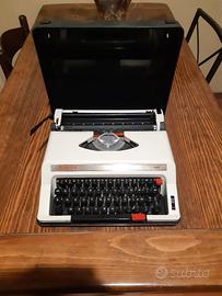 Macchina da scrivere vintage singer con custodia