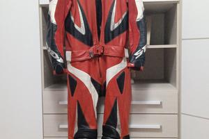 tuta moto in pelle divisib spdi + paraschiena  52