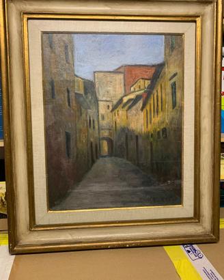 Quadro a olio del pittore Gino Brogi