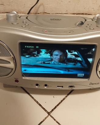Boombox portatile con DVD USB e telecomando