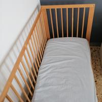 lettino bimbi +materasso memory foam