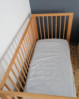 lettino bimbi +materasso memory foam
