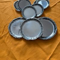 sottobicchieri vintage in acciaio inox