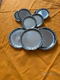 sottobicchieri vintage in acciaio inox
