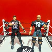 Wrestler WWE Kevin Owens e Steve Austin