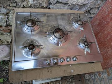 Piano Cottura SMEG Inox 5 fuochi da Incasso P705ES