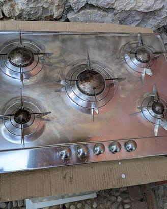 Piano Cottura SMEG Inox 5 fuochi da Incasso P705ES