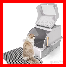 Lettiera per Gatti Acciaio Inox XL Apribile NUOVA