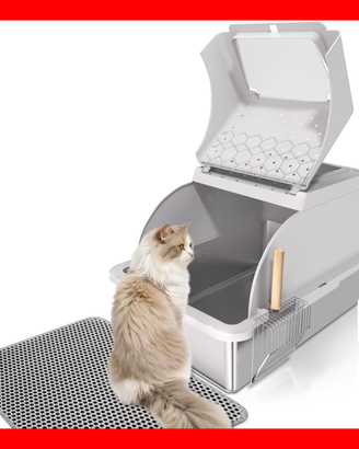 Lettiera per Gatti Acciaio Inox XL Apribile NUOVA