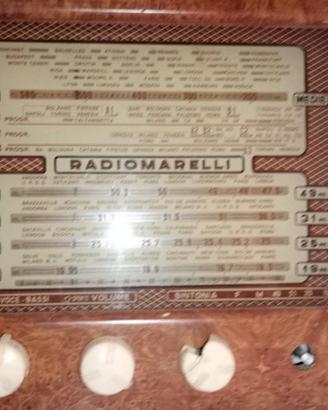 Radio valvolare Scala parlante