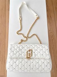 Borsa Liu Jo bianca trapuntata con catena
