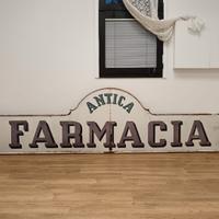 insegna tabella farmacia antica