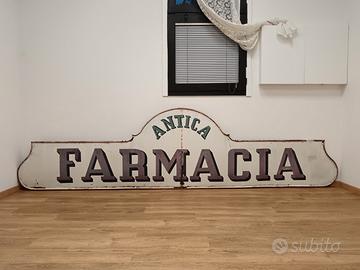insegna tabella farmacia antica