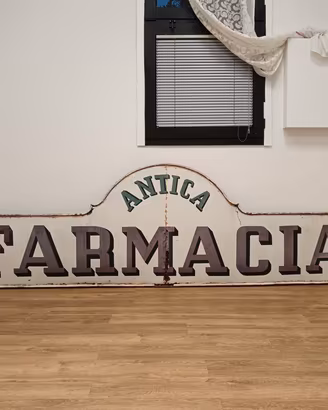 insegna tabella farmacia antica