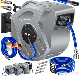 Avvolgitore per tubo ad aria compressa Grigio, 20m