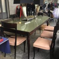 Tavolo e sedie anni 60 design Ico Parisi Gio Ponti