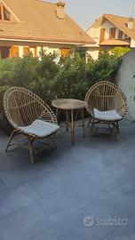 Salottino in Rattan
