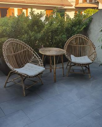 Salottino in Rattan