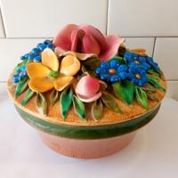 Vaso in terracotta smaltato degli anni '30