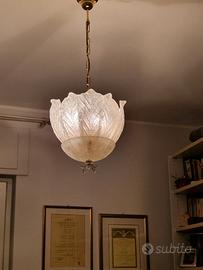 Lampadario in Cristallo fantasia floreale XX secol