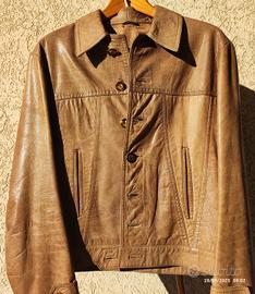 Giubbino vintage, da  Uomo,  in pelle