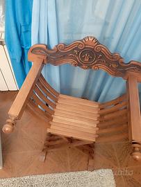 Due sedie Savonarola 