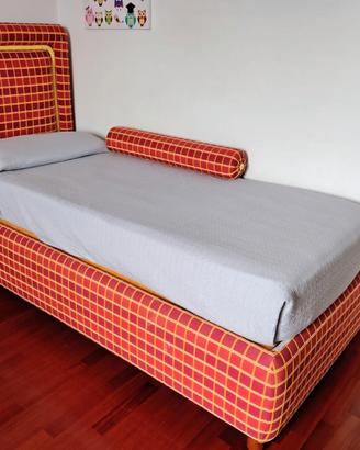 Letto Sommier Contenitore Artigianale e Pensili