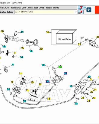 Cavo apertura Sella Scarabeo Light 250 AP8114499