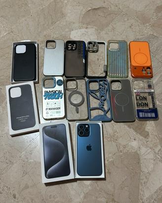 Iphone 15 pro max-256GB-Titanioblu+Accessori