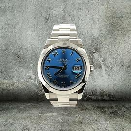 Rolex Datejust 126300 Blue Roman 2019 Like Nos
