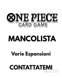 Mancolista Carte One Piece Card Game 