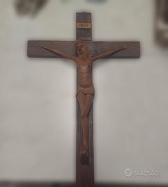 Crocifisso scultura Gesù Cristo fatto a mano