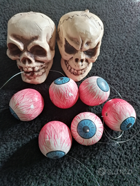 Halloween decorations, Skulls & Eyes. Horror