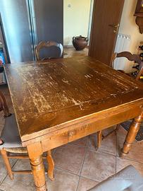 Tavolo Toscano con Sedie Provenzali